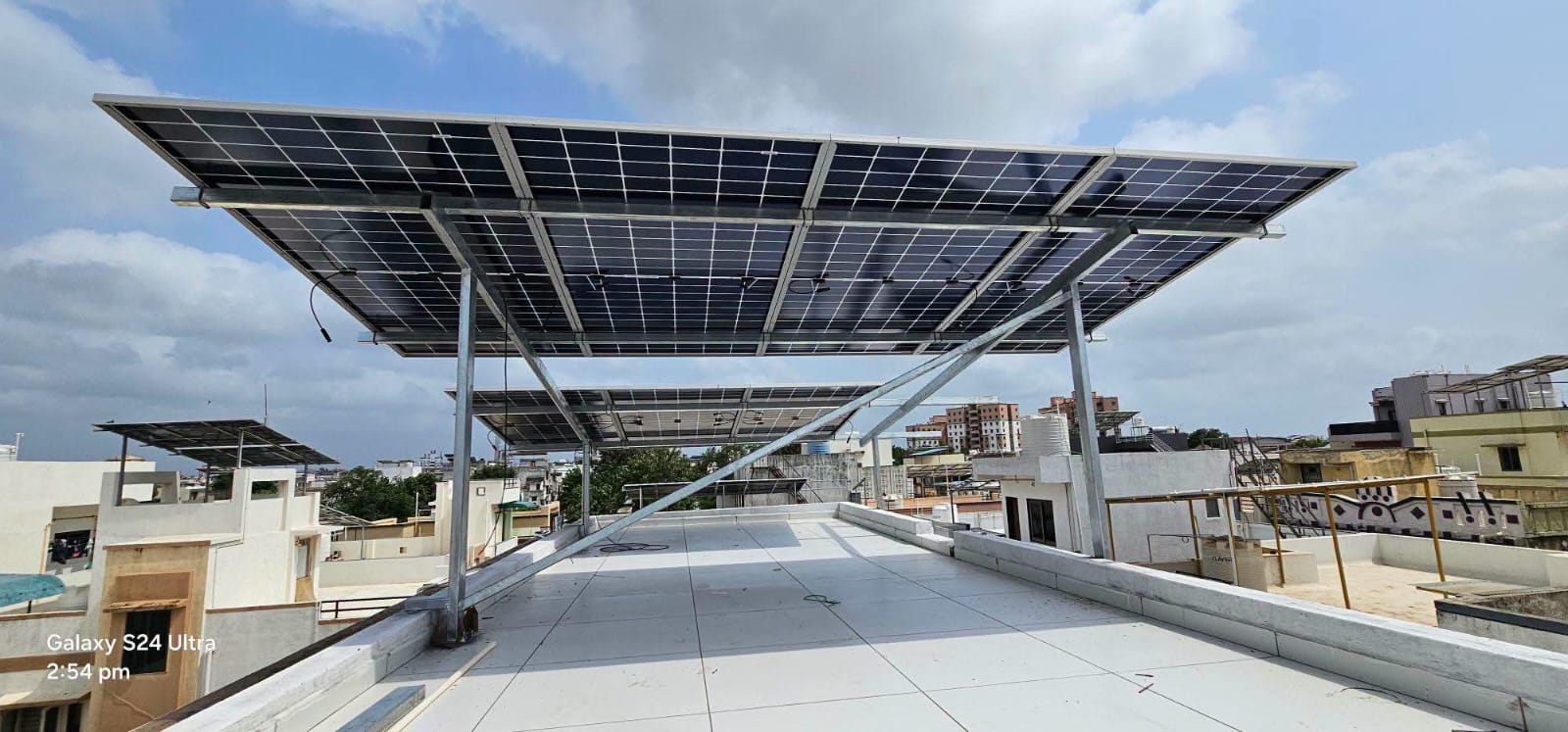 Solar panel installation